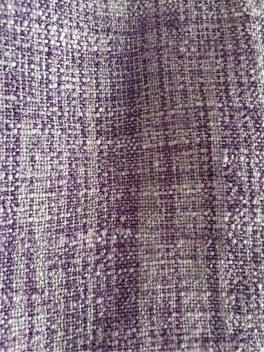 Alice + Olivia Lavender Tweed Purple Woven Gianna Mini Skirt Size 8 Back Zip